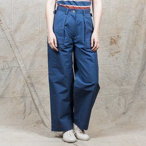 Wide leg W'Menswear Pant